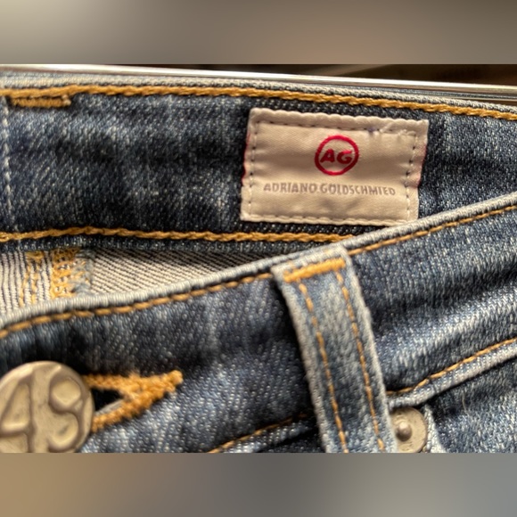 AG Adriano Goldshmeid Stilt Cigarette Roll Up Jeans Size 26 - Picture 4 of 5